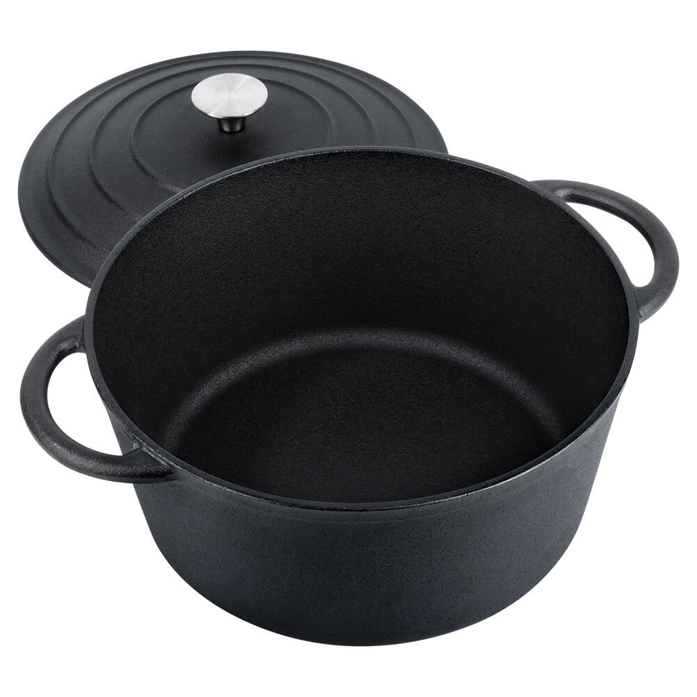 Cratita fonta cu capac 26cm, 5lit Handy KitchenServ