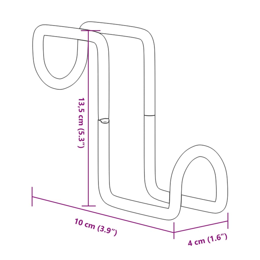 Suporturi pentru căpăstru, 3 buc., negru, oțel GartenMobel Dekor