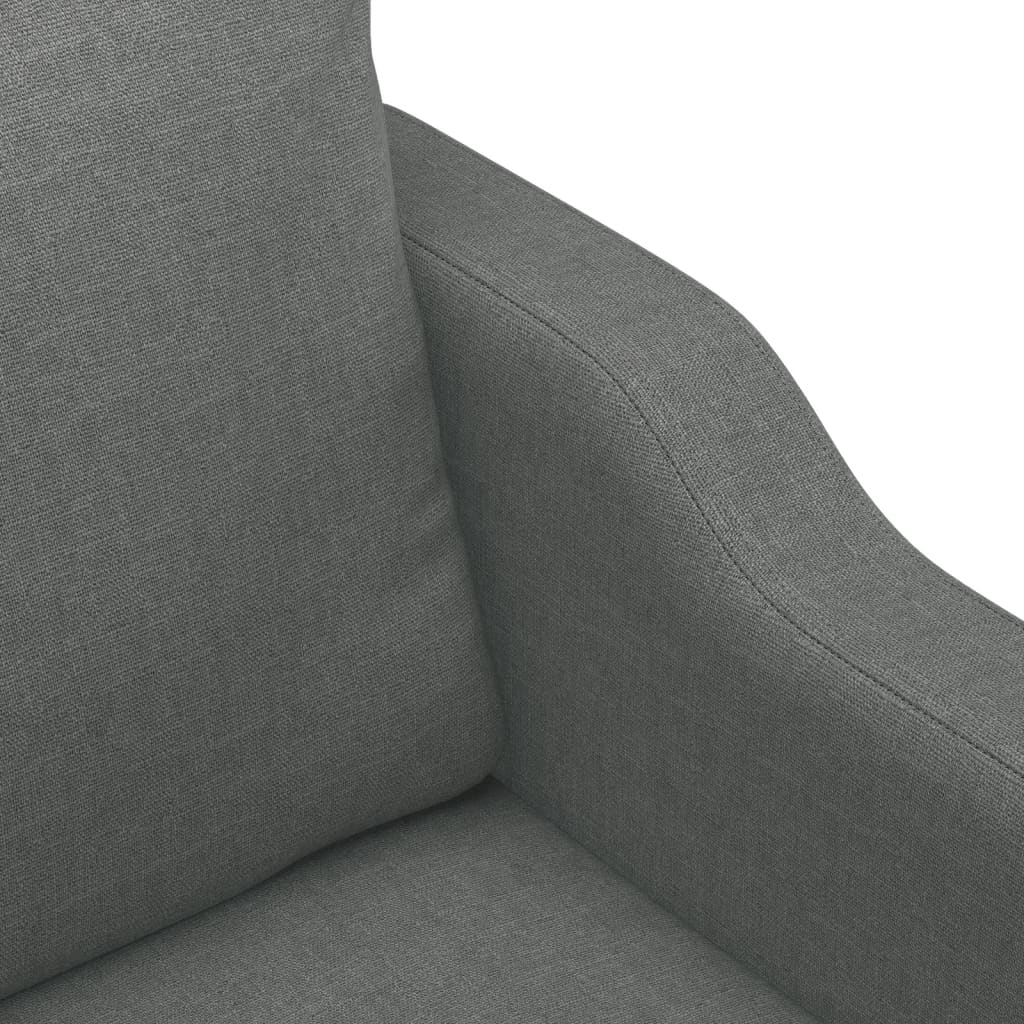 Set de canapele cu perne, 4 piese, gri închis, material textil GartenMobel Dekor