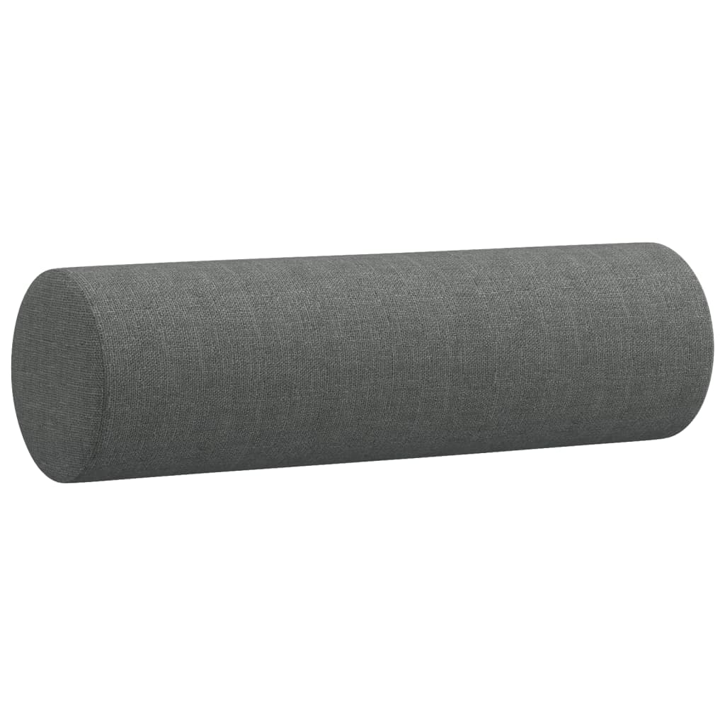 Set de canapele cu perne, 4 piese, gri închis, material textil GartenMobel Dekor