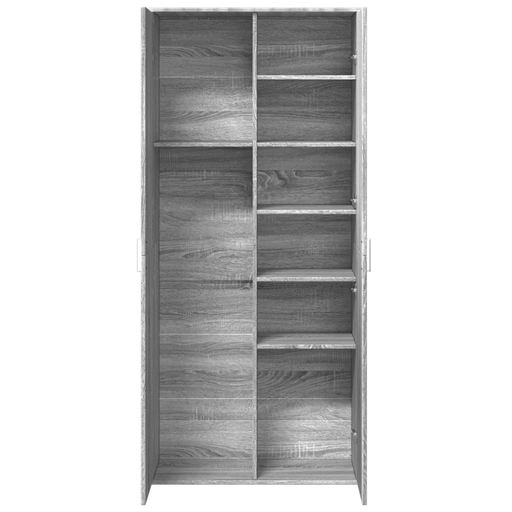 Dulap înalt, gri sonoma, 80x35x180 cm, lemn prelucrat GartenMobel Dekor