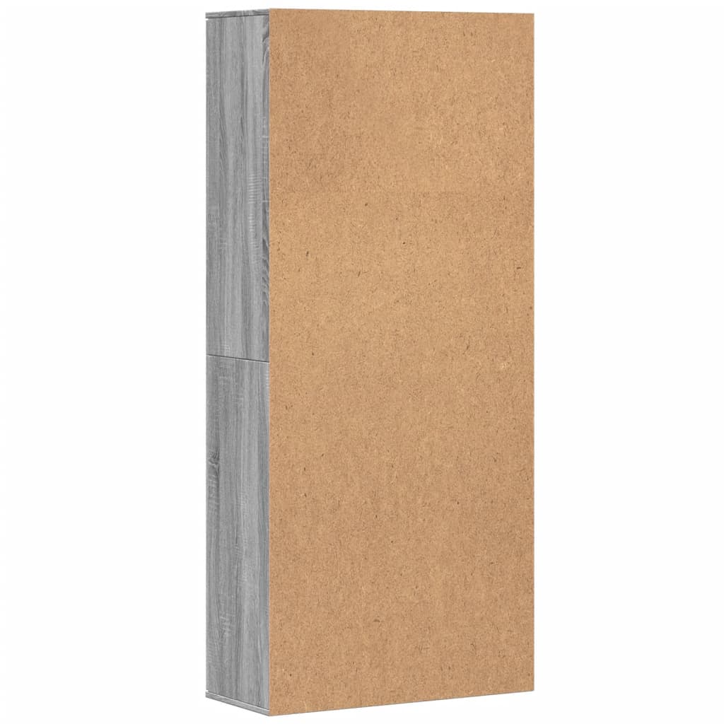 Dulap înalt, gri sonoma, 80x35x180 cm, lemn prelucrat GartenMobel Dekor