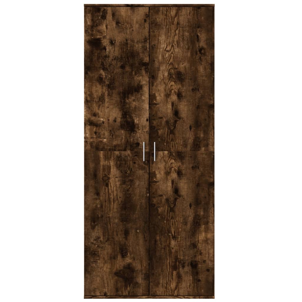 Dulap înalt, stejar fumuriu, 80x35x180 cm, lemn prelucrat GartenMobel Dekor