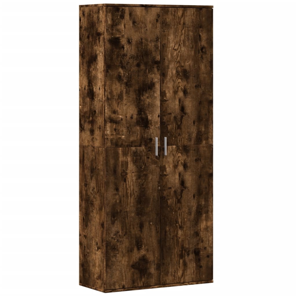 Dulap înalt, stejar fumuriu, 80x35x180 cm, lemn prelucrat GartenMobel Dekor