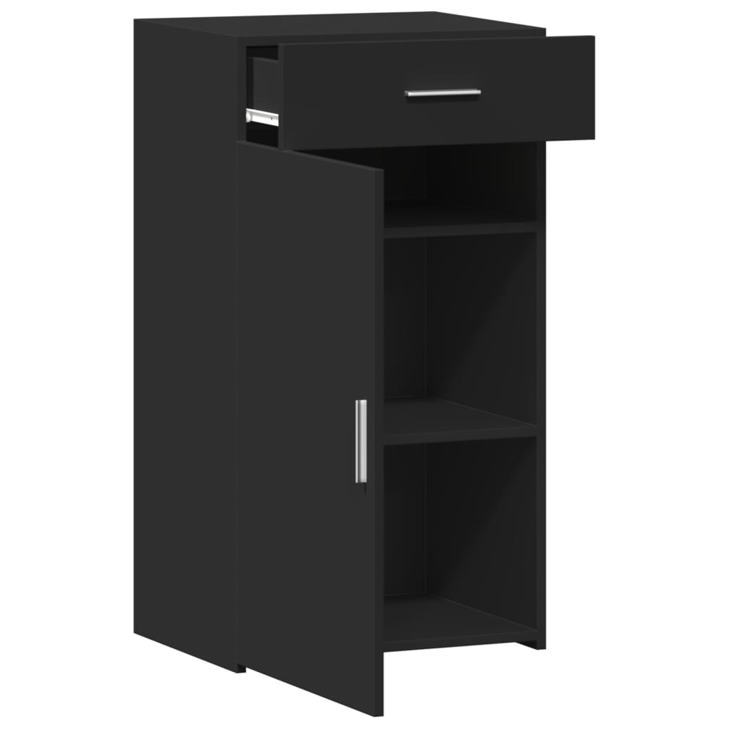 Dulap, negru, 50x42,5x93 cm, lemn prelucrat GartenMobel Dekor
