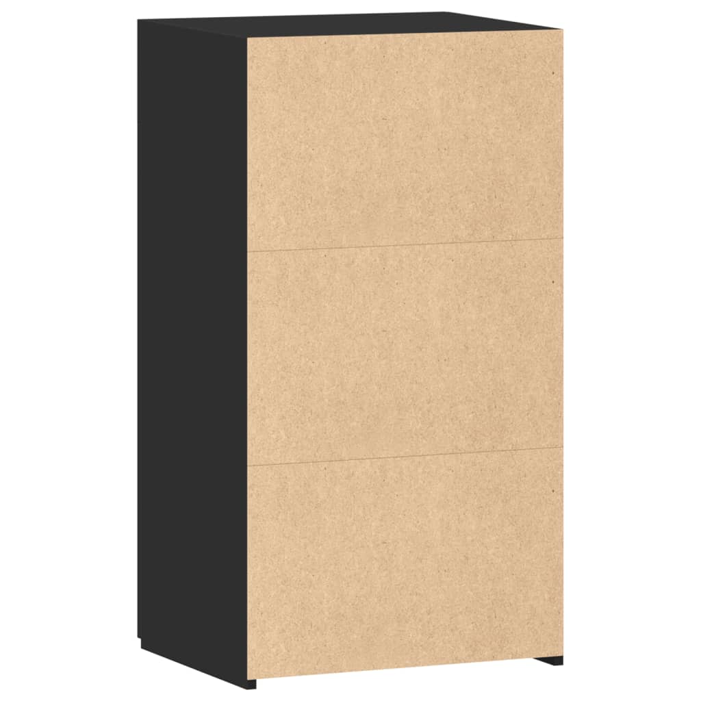 Dulap, negru, 50x42,5x93 cm, lemn prelucrat GartenMobel Dekor