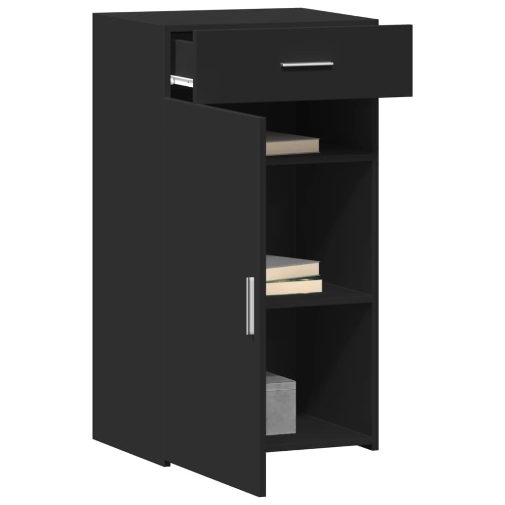 Dulap, negru, 50x42,5x93 cm, lemn prelucrat GartenMobel Dekor