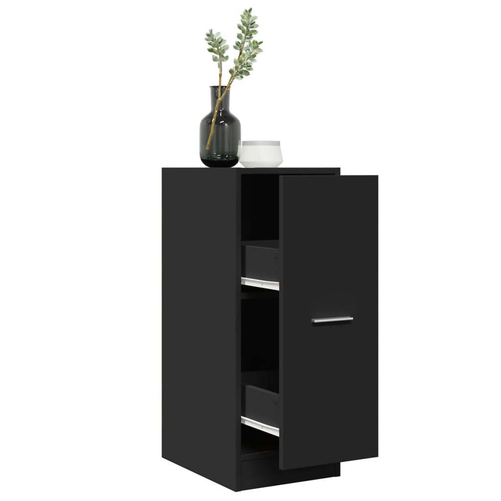Dulap de farmacie, negru, 30x41x77,5 cm, lemn prelucrat GartenMobel Dekor