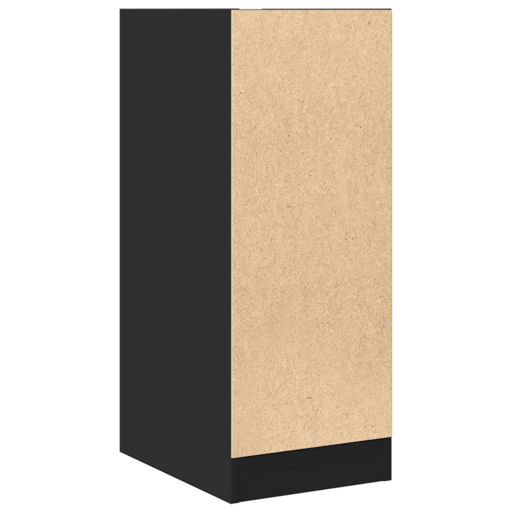 Dulap de farmacie, negru, 30x41x77,5 cm, lemn prelucrat GartenMobel Dekor