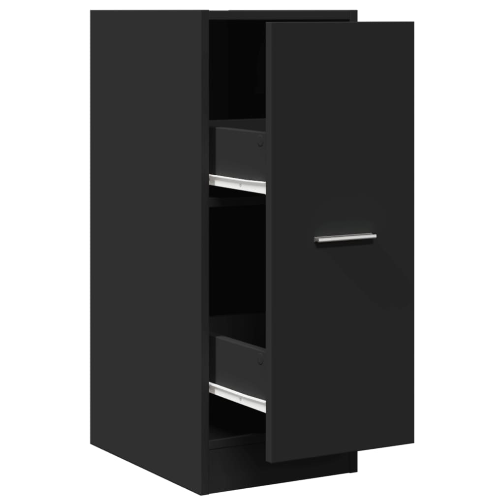 Dulap de farmacie, negru, 30x41x77,5 cm, lemn prelucrat GartenMobel Dekor