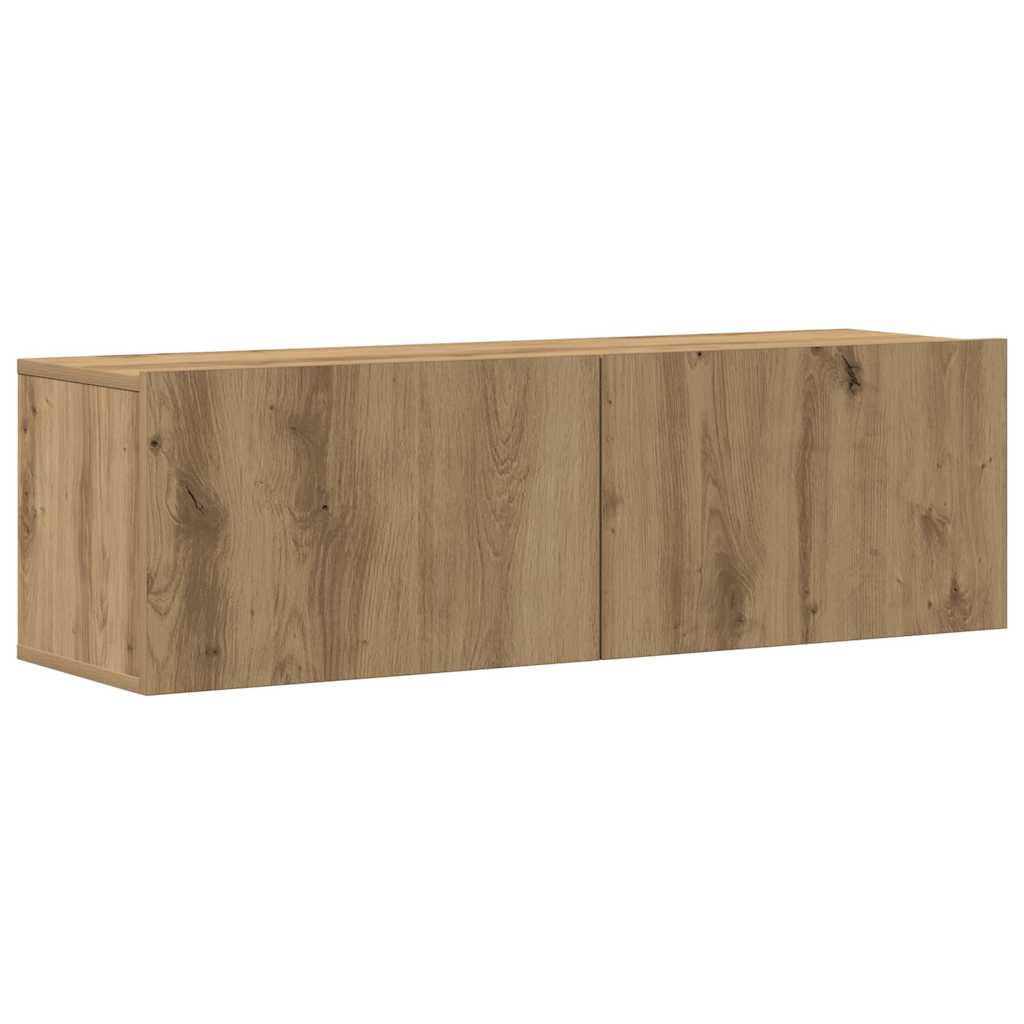 Set dulap TV 7 piese montat pe perete Stejar artizanal GartenMobel Dekor