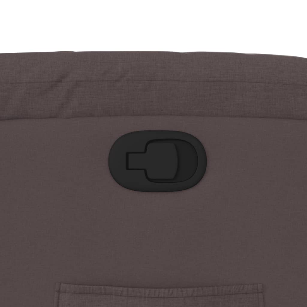 Fotoliu rabatabil cu ridicare pe verticală, maro închis, textil GartenMobel Dekor