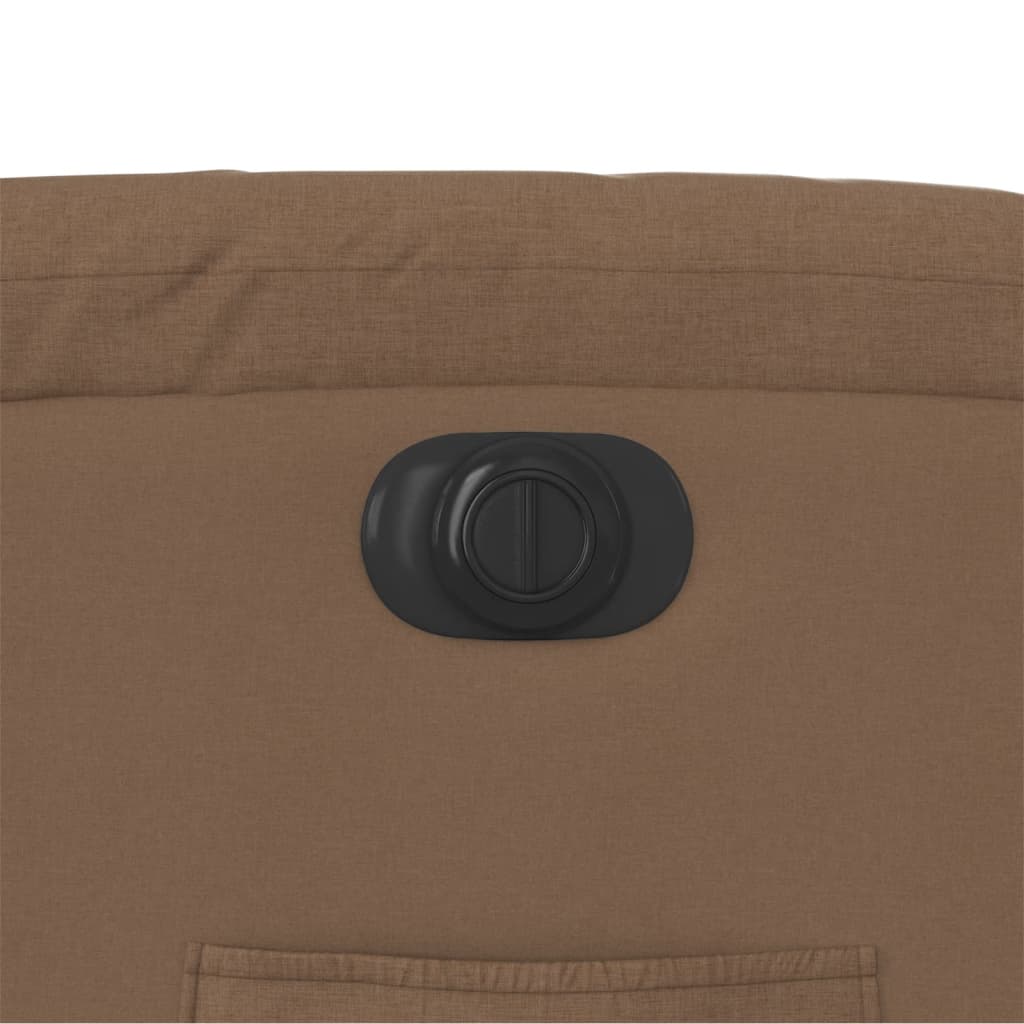 Fotoliu rabatabil electric, maro, material textil GartenMobel Dekor