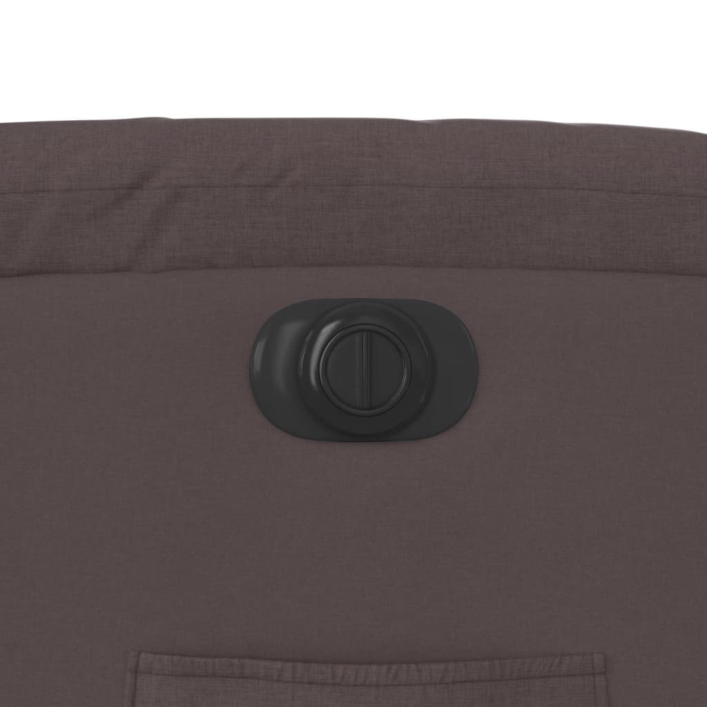 Fotoliu rabatabil electric, maro închis, material textil GartenMobel Dekor