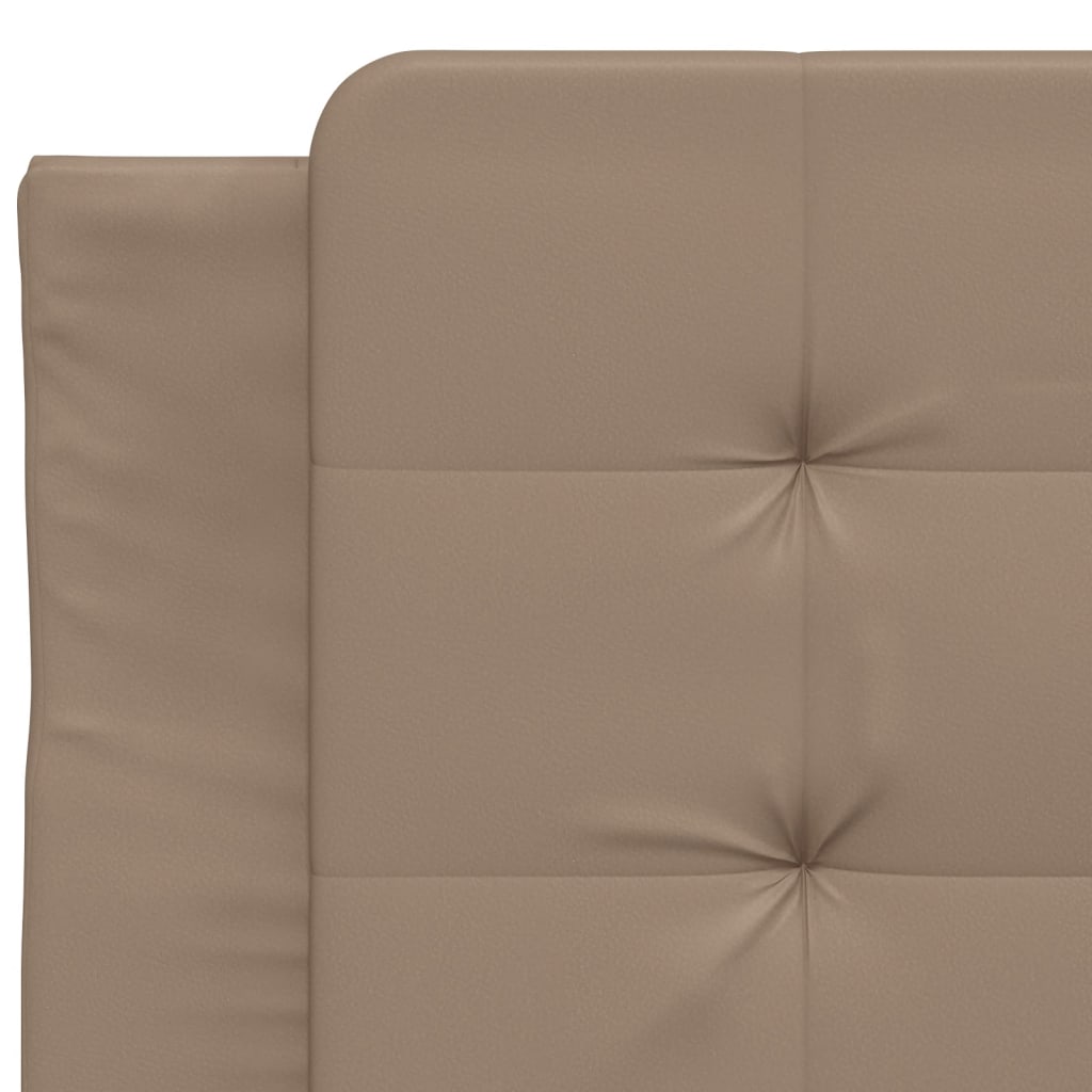 Pat cu saltea, cappuccino, 80x200 cm piele ecologică GartenMobel Dekor