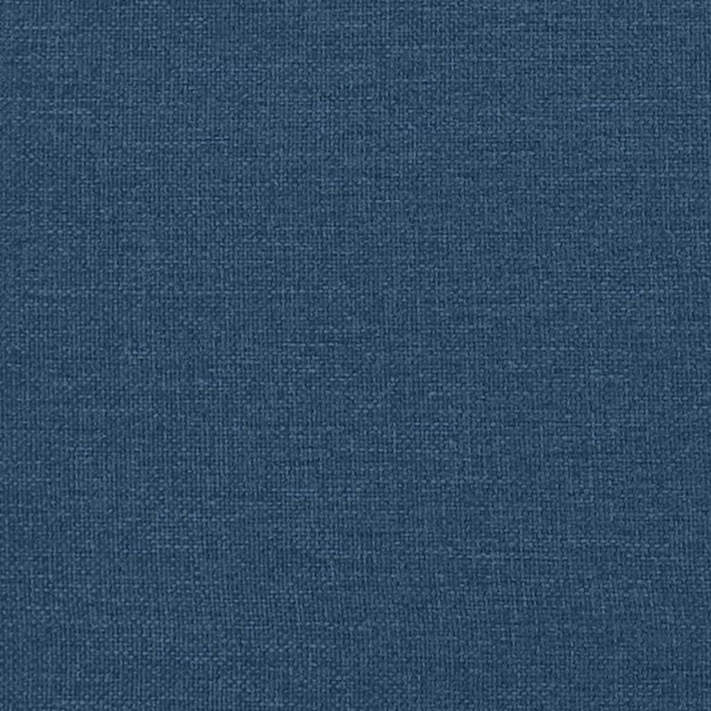 Cadru de pat cu tăblie fără saltea, albastru, 80x200 cm, textil GartenMobel Dekor