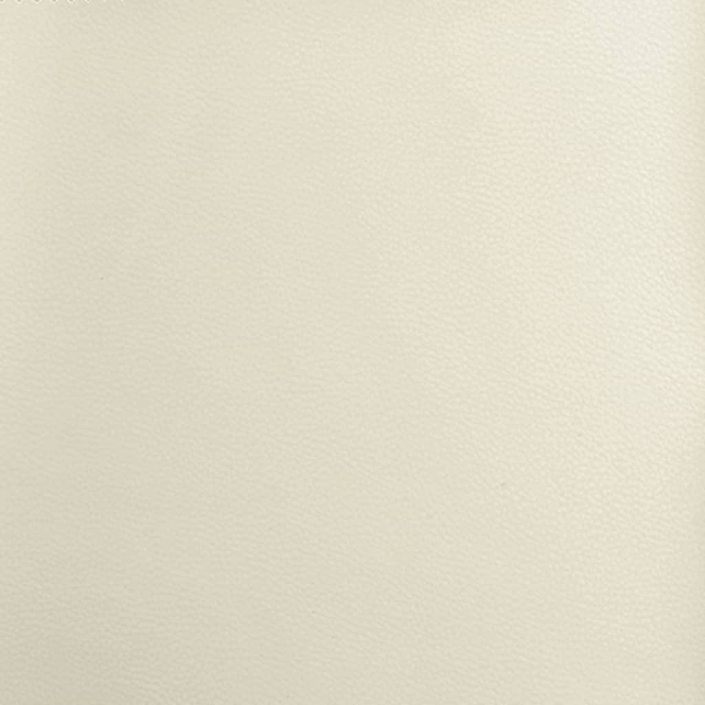 Fotoliu rabatabil, crem, piele ecologică GartenMobel Dekor