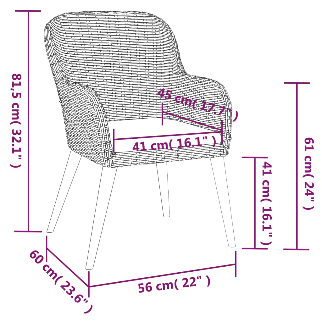Set de masă pentru grădină, 7 piese, cu perne, negru GartenMobel Dekor