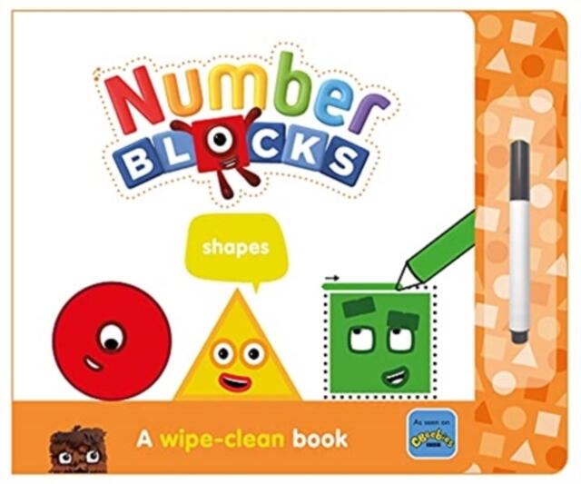 Carticica Scriu si sterg Numberblocks - Forme geometrice PlayLearn Toys