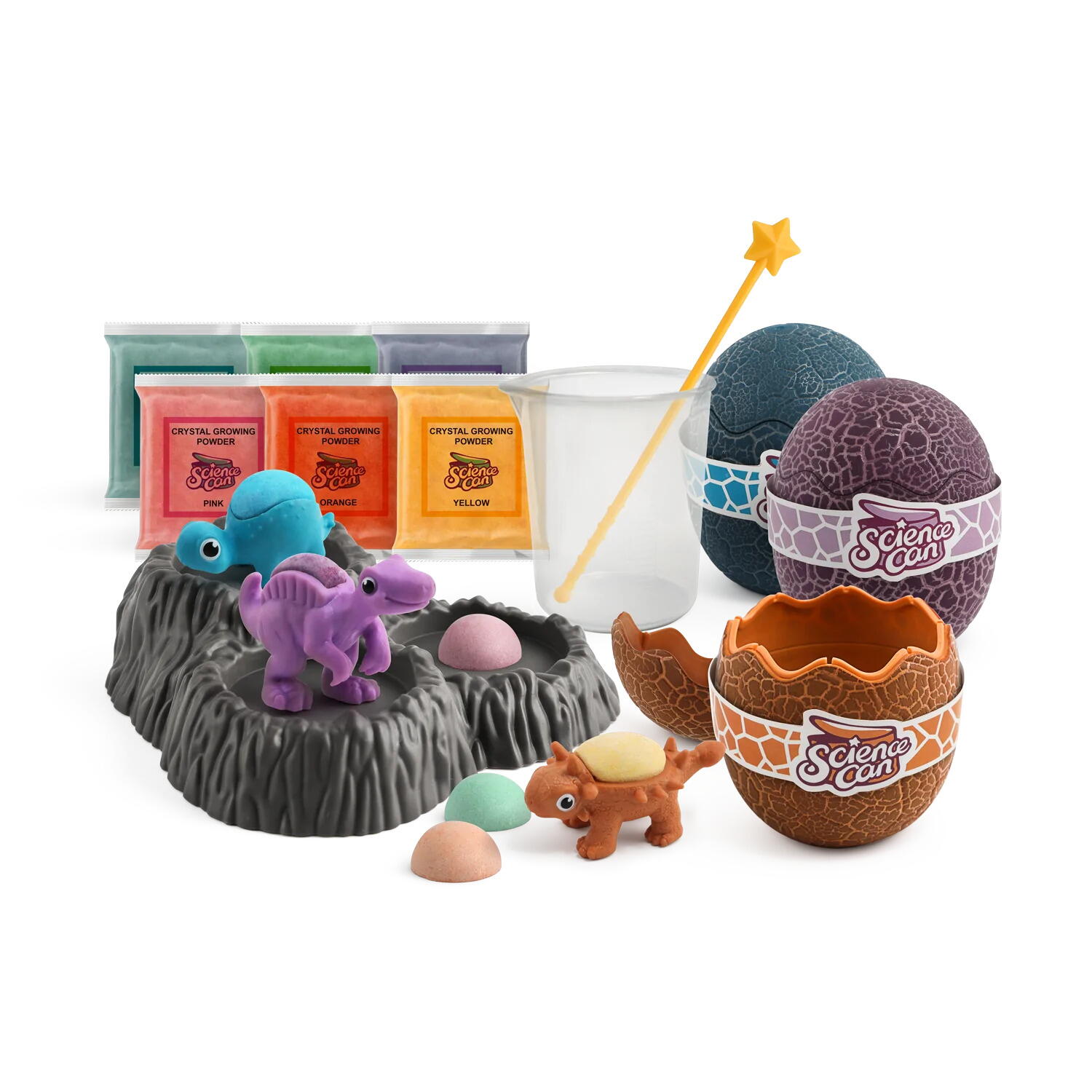 Set experimente deluxe - Cristale si dinozauri PlayLearn Toys