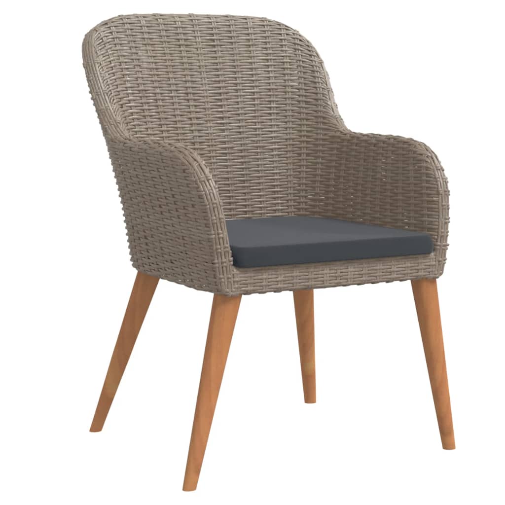 Set de servit masa pentru grădină, 5 piese, cu perne, maro GartenMobel Dekor