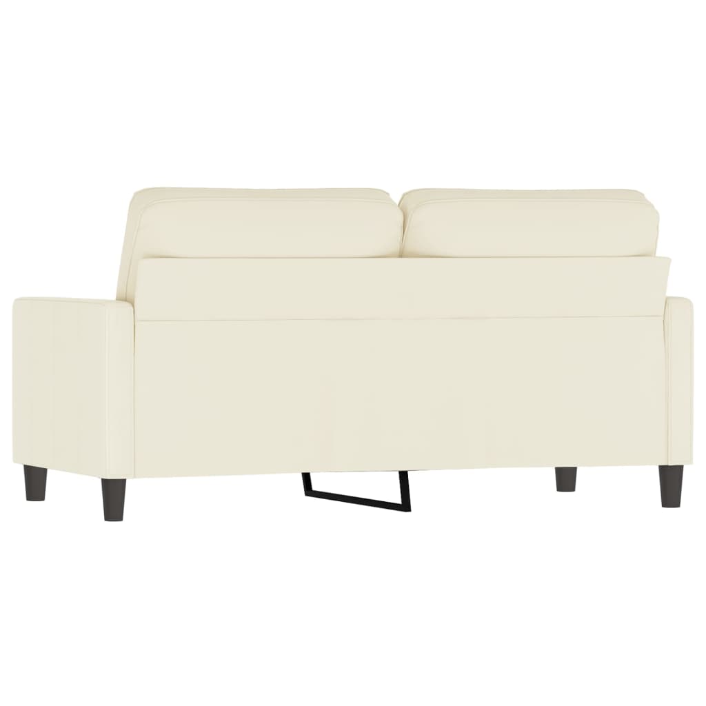 Canapea cu 2 locuri, crem, 140 cm, catifea GartenMobel Dekor