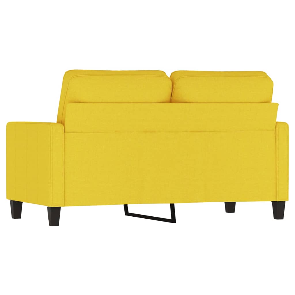 Canapea cu 2 locuri, galben deschis, 120 cm, material textil GartenMobel Dekor