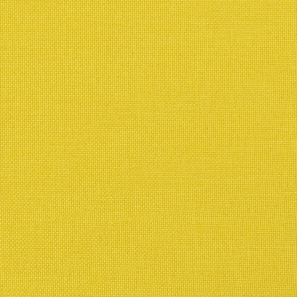 Canapea cu 2 locuri, galben deschis, 120 cm, material textil GartenMobel Dekor