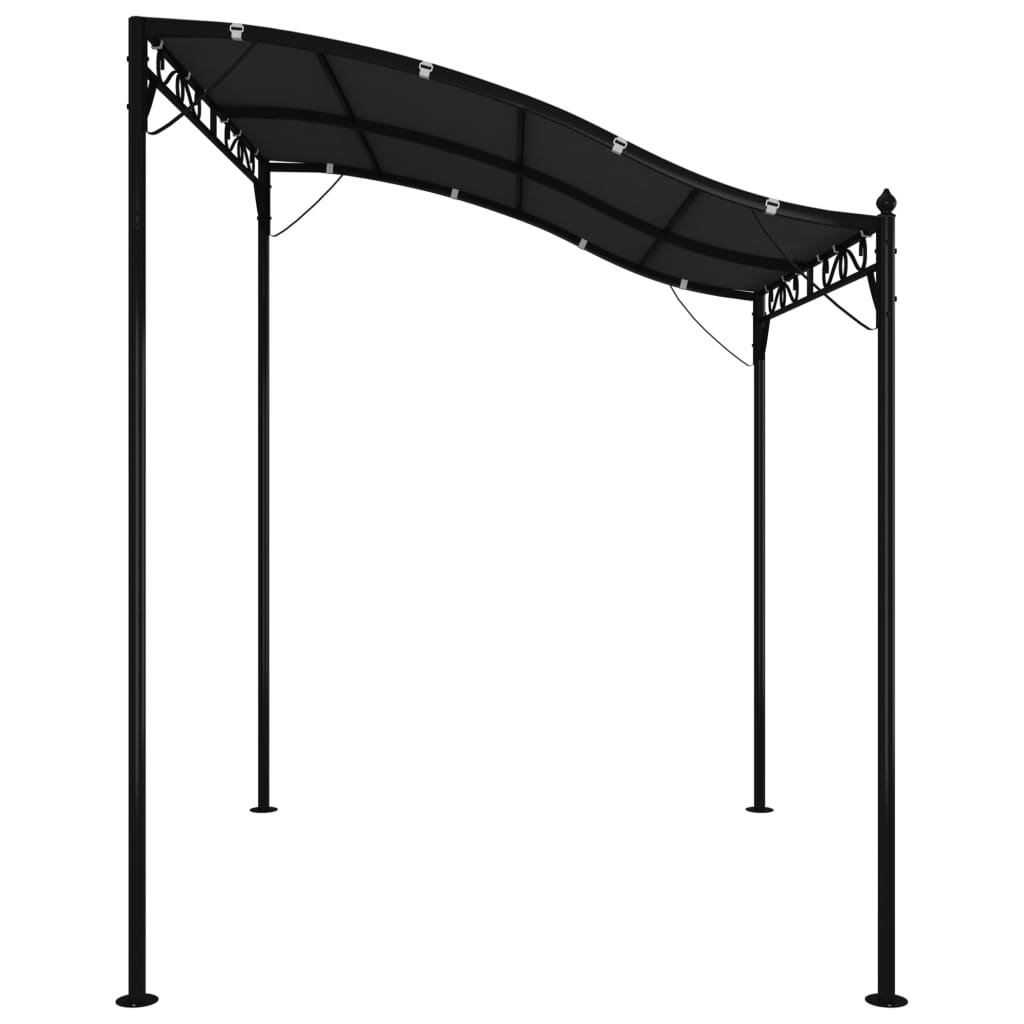 Copertină, antracit, 2x2,3 m, 180 g/m², material textil și oțel GartenMobel Dekor