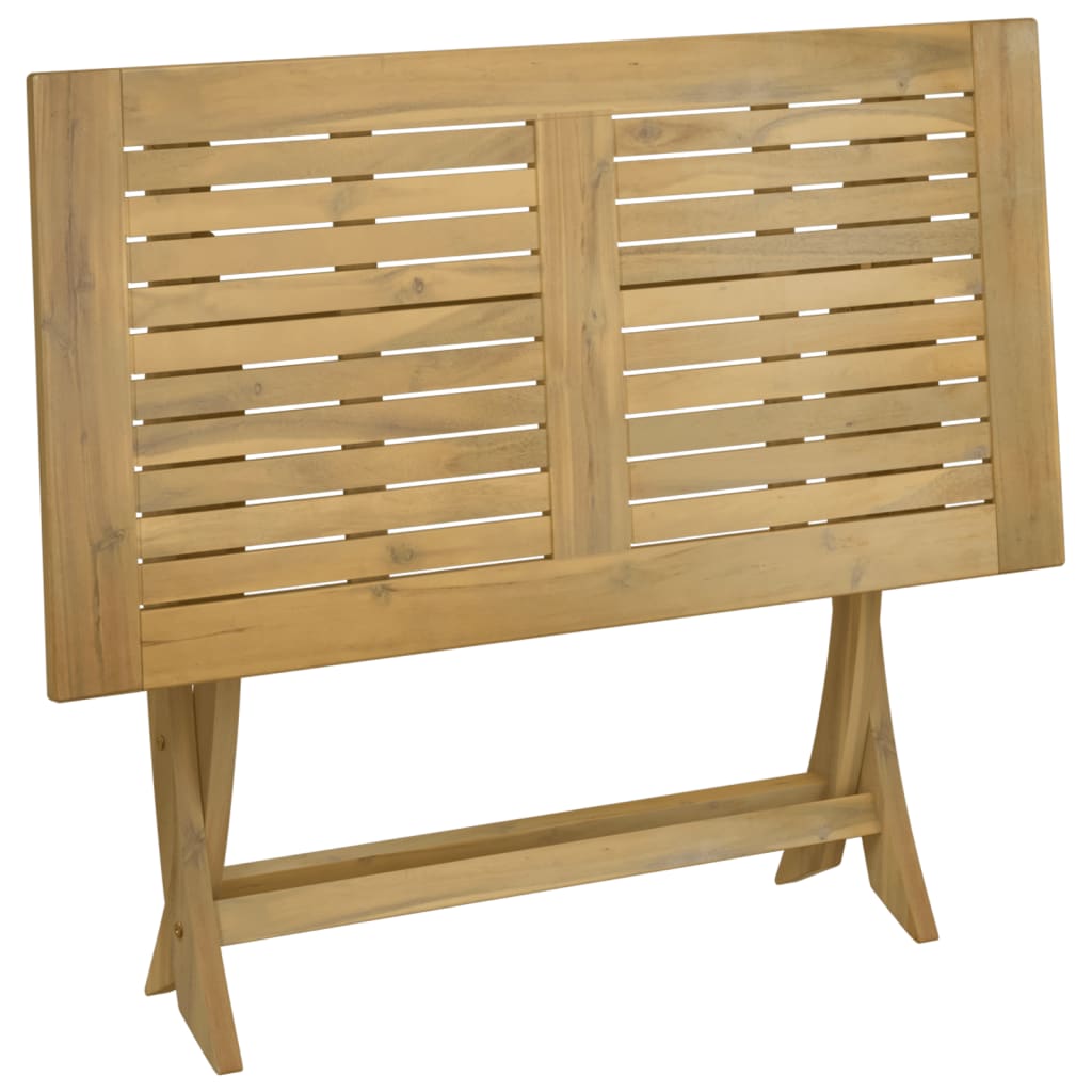 Masă de grădină pliabilă, 110x55x75 cm, lemn masiv de acacia GartenMobel Dekor