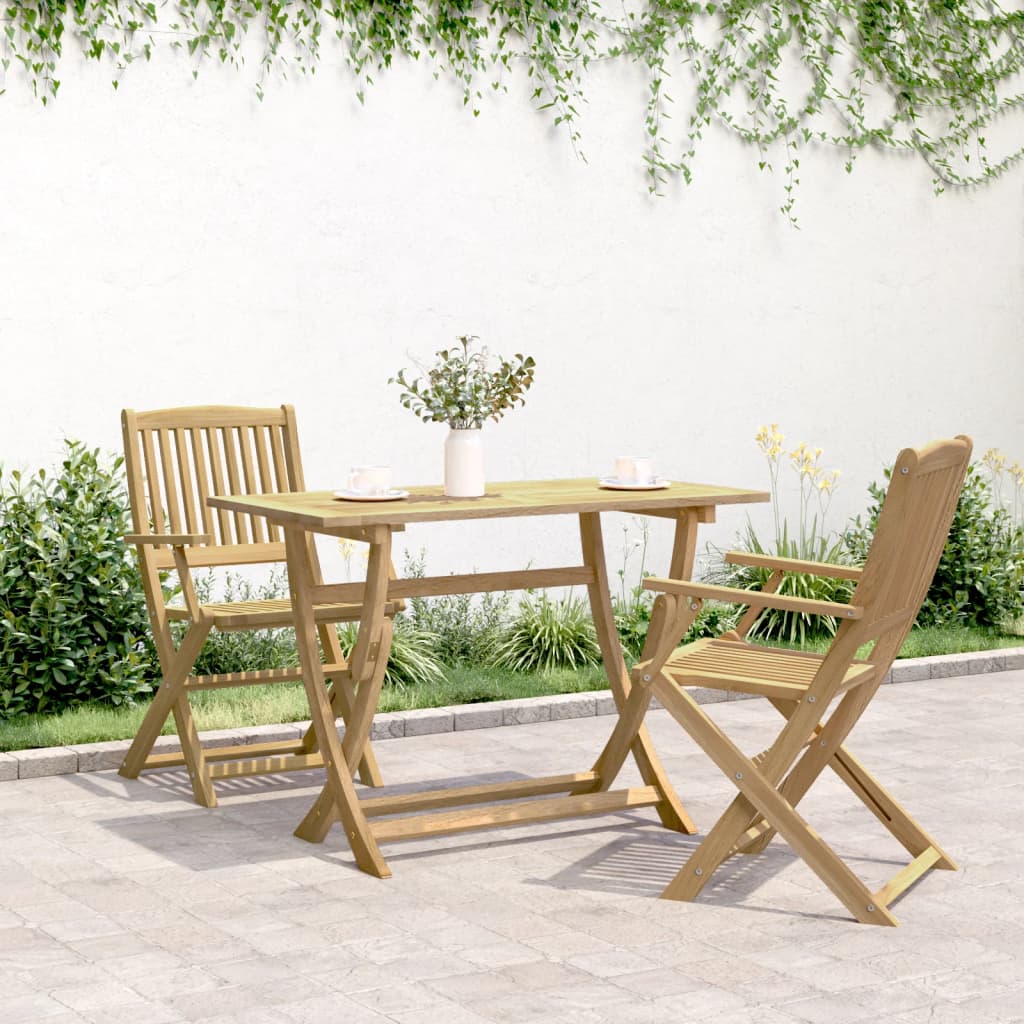 Masă de grădină pliabilă, 110x55x75 cm, lemn masiv de acacia GartenMobel Dekor