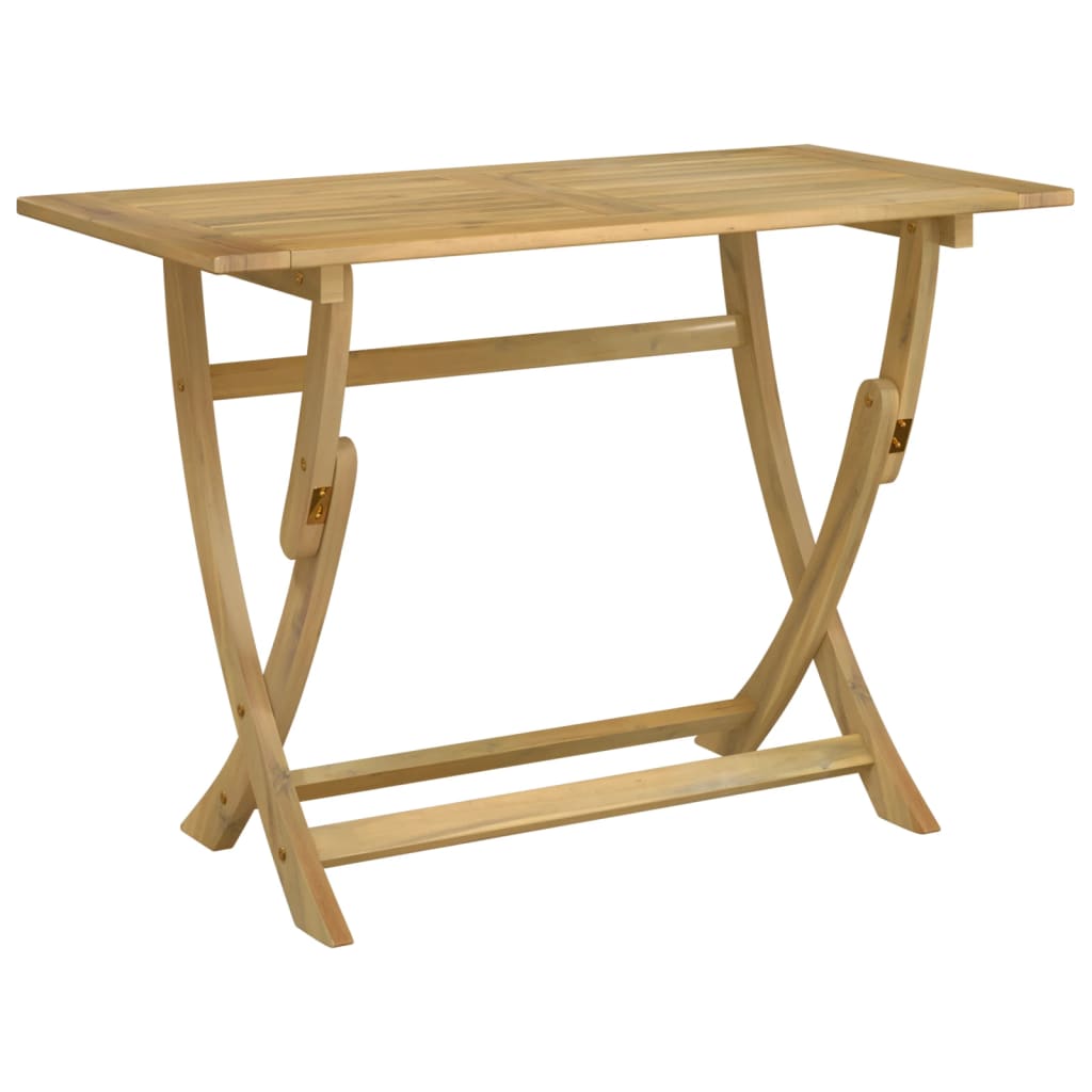 Masă de grădină pliabilă, 110x55x75 cm, lemn masiv de acacia GartenMobel Dekor