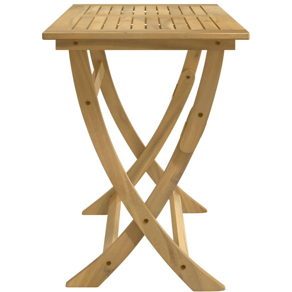 Masă de grădină pliabilă, 110x55x75 cm, lemn masiv de acacia GartenMobel Dekor
