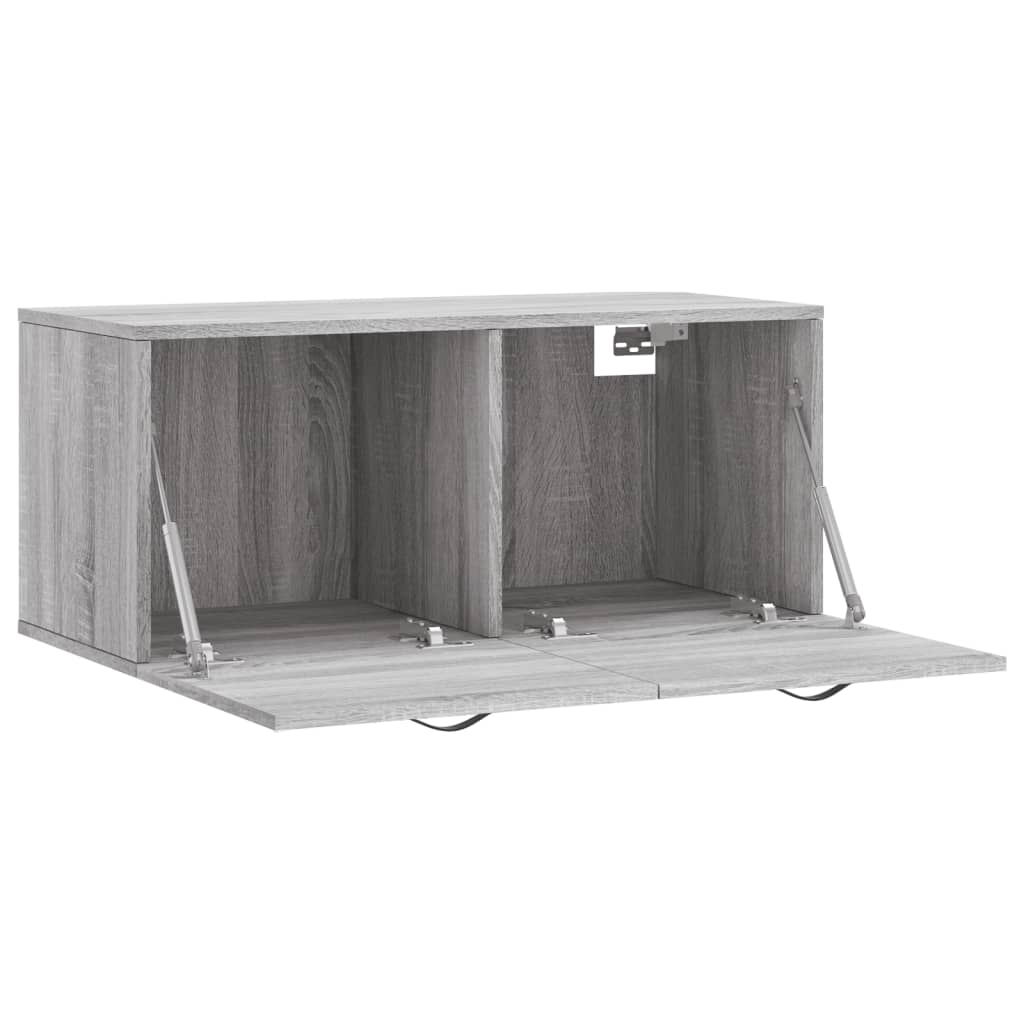 Dulap de perete, gri sonoma, 80x36,5x35 cm, lemn compozit GartenMobel Dekor