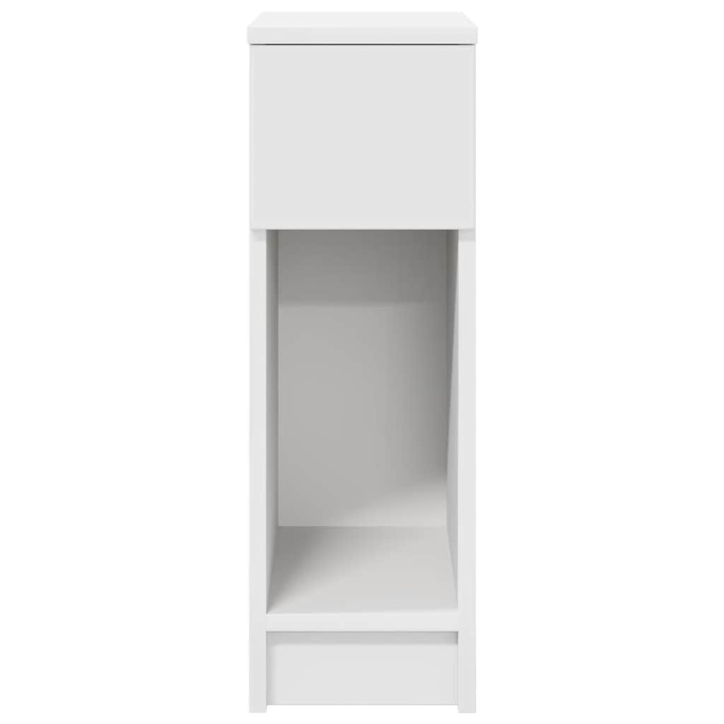 Noptiera cu sertar alb 20x36x60 cm GartenMobel Dekor