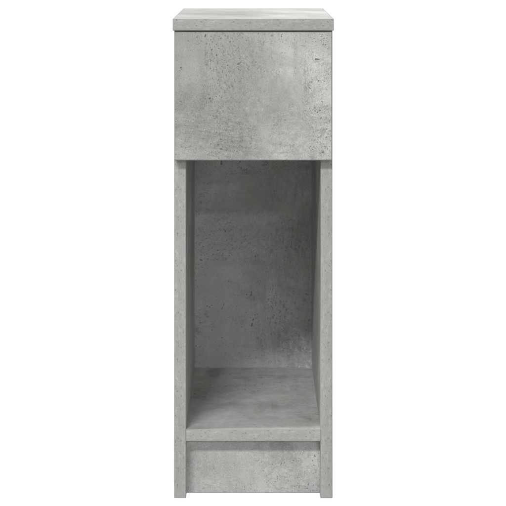 Noptiera cu sertar gri beton 20x36x60 cm GartenMobel Dekor