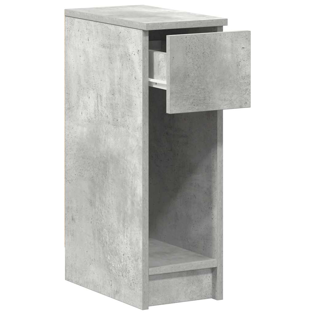 Noptiera cu sertar gri beton 20x36x60 cm GartenMobel Dekor