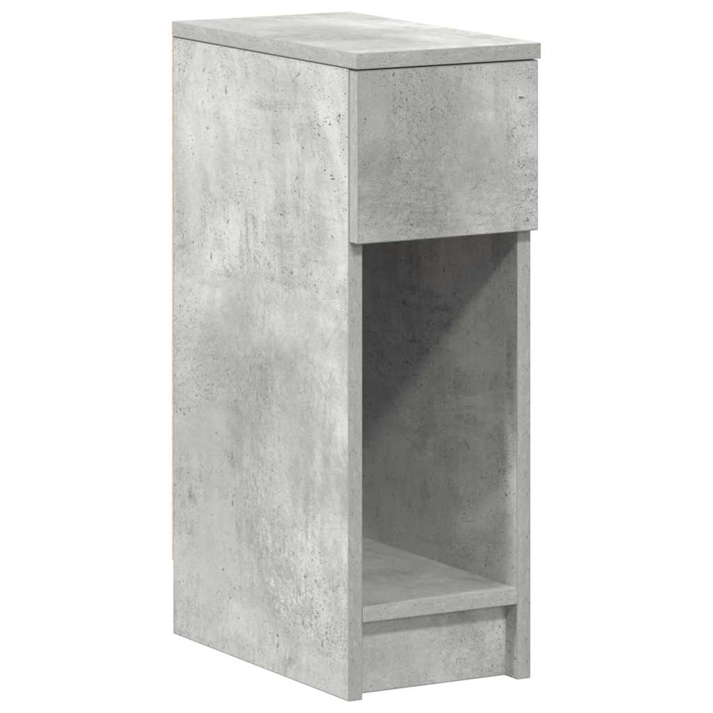 Noptiera cu sertar gri beton 20x36x60 cm GartenMobel Dekor