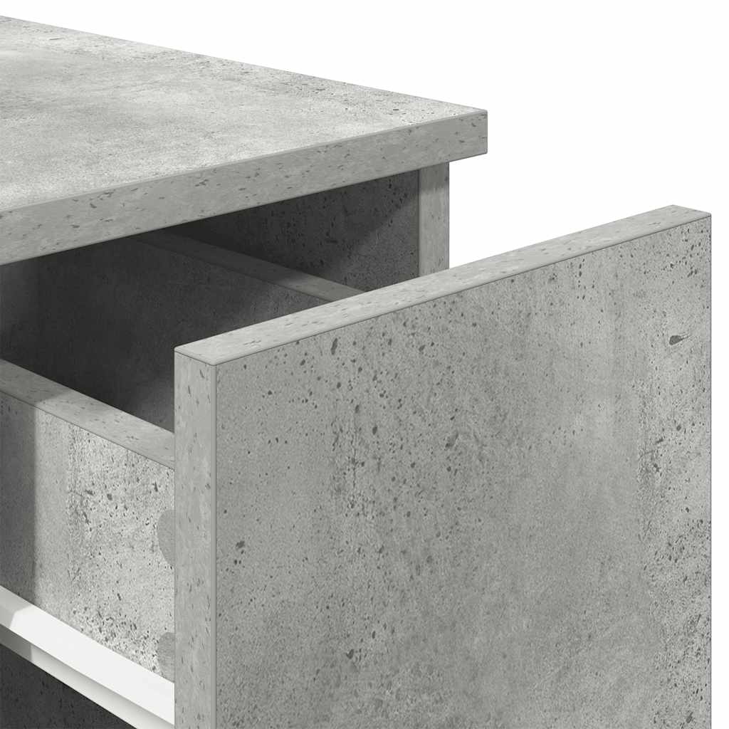 Noptiera cu sertar gri beton 20x36x60 cm GartenMobel Dekor
