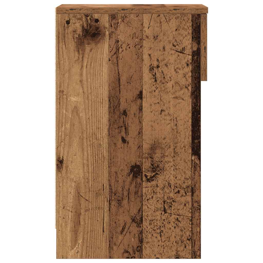 Noptiera cu sertar lemn vechi 20x36x60 cm GartenMobel Dekor