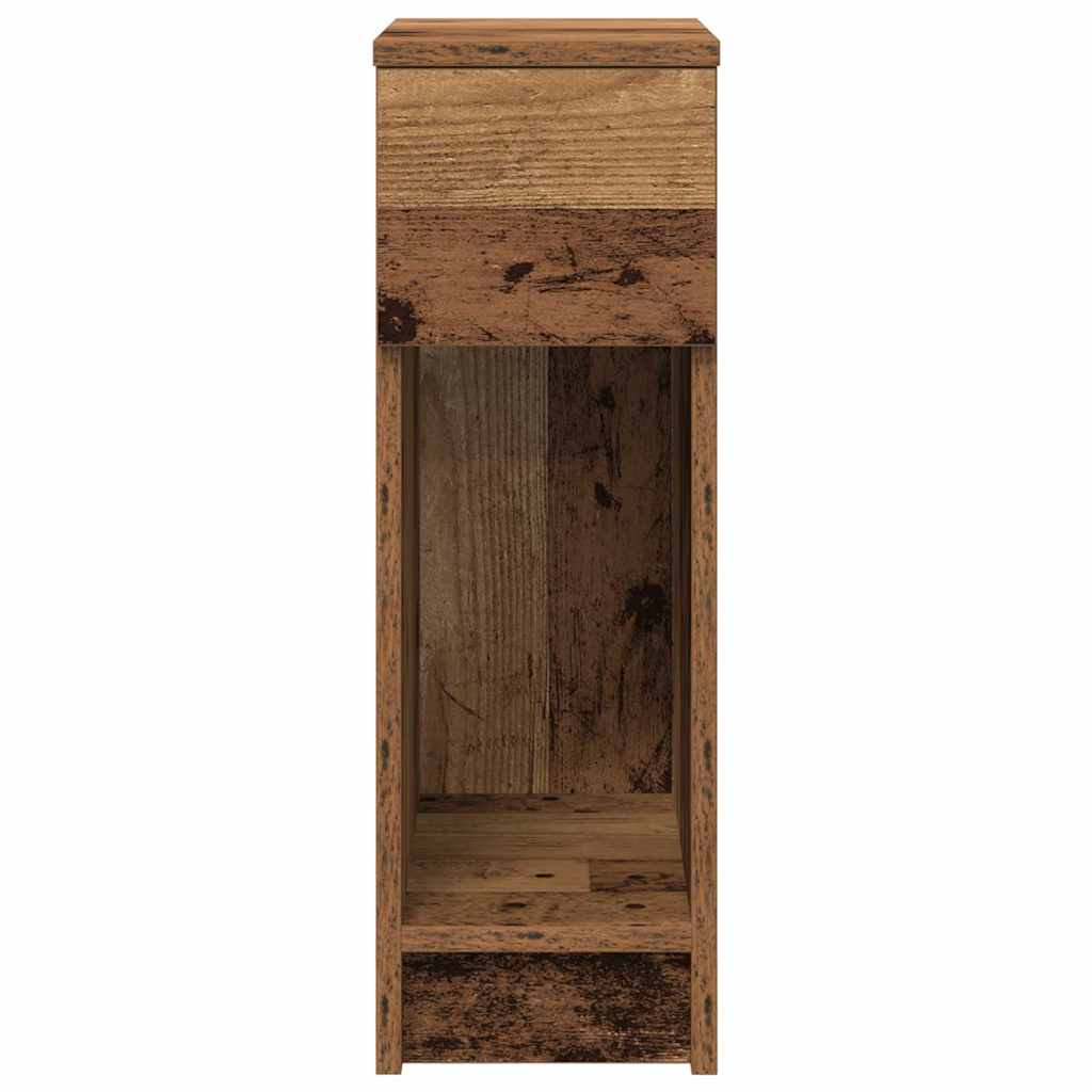 Noptiera cu sertar lemn vechi 20x36x60 cm GartenMobel Dekor