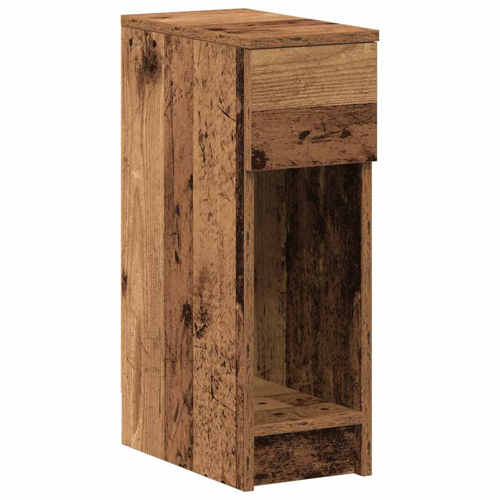 Noptiera cu sertar lemn vechi 20x36x60 cm GartenMobel Dekor