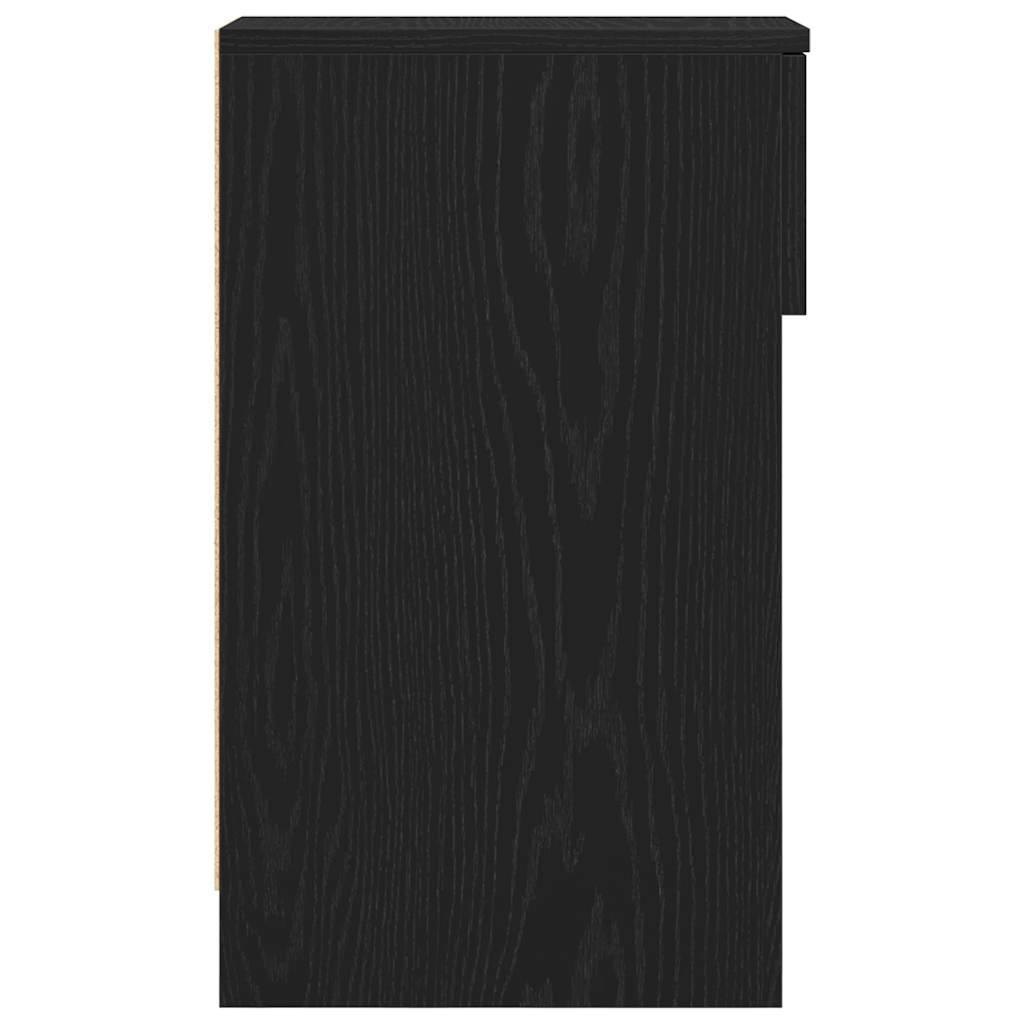 Noptiera cu sertar stejar negru 20x36x60 cm GartenMobel Dekor