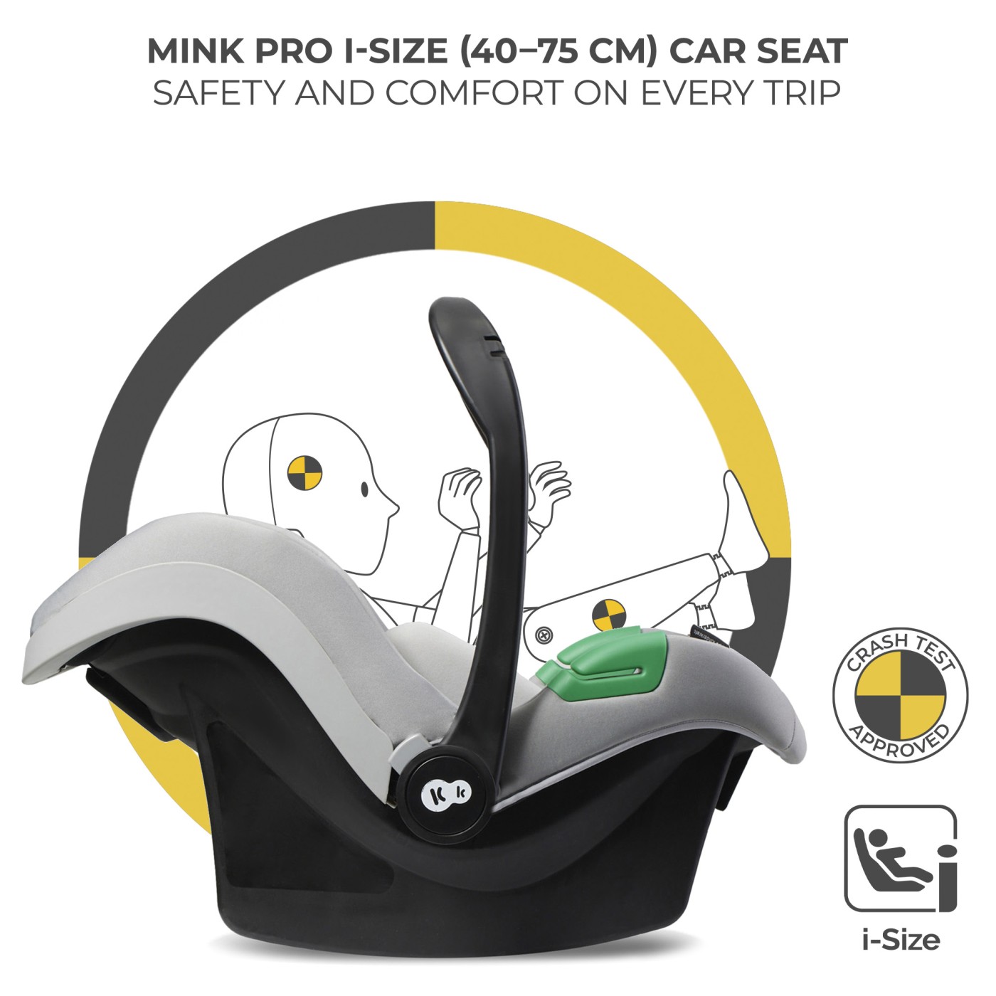 CARUCIOR KINDERKRAFT YOXI 3IN1 (MINK PRO) MOON GREY SuperHeroes ToysZone