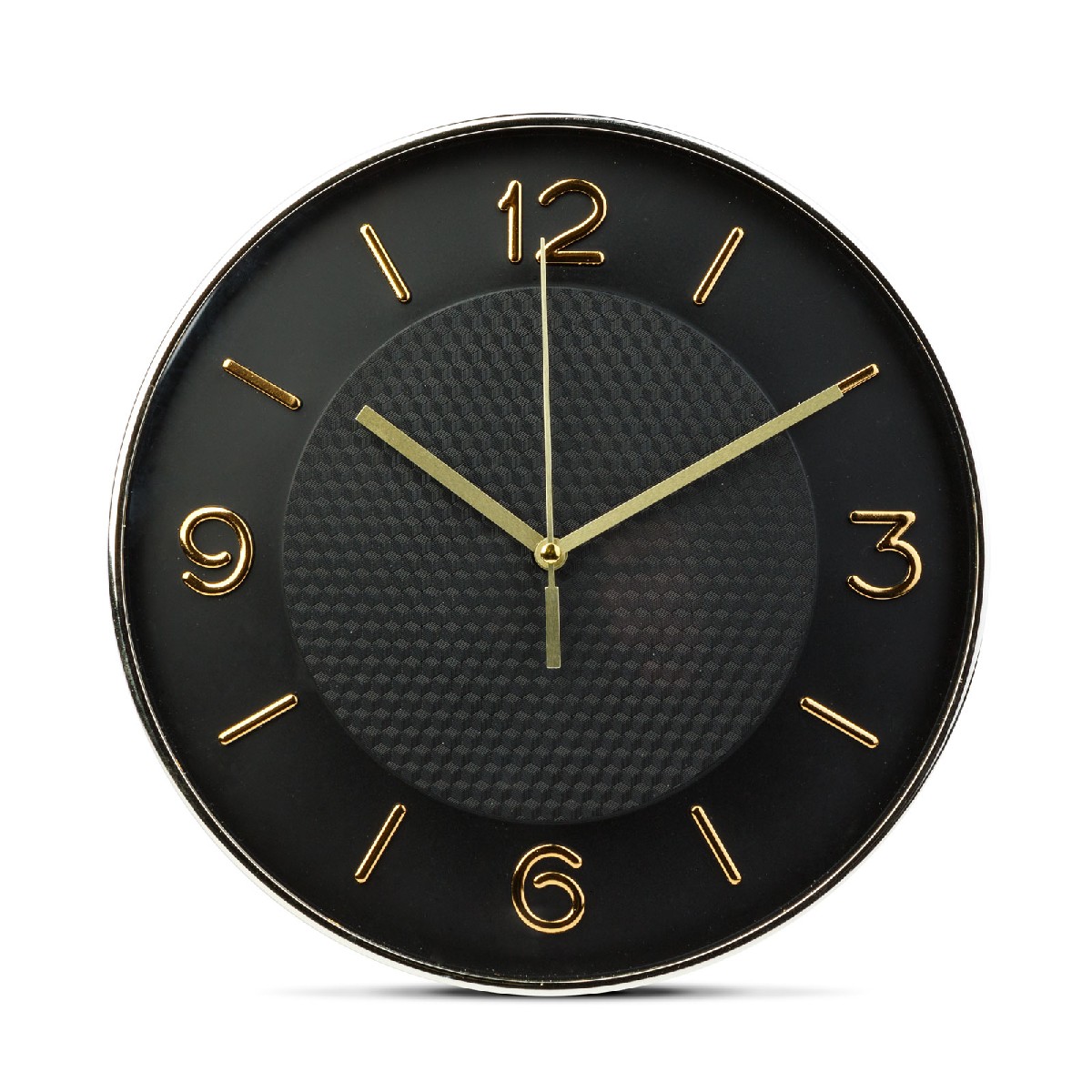 Ceas de perete - 25 cm - plastic, sticlă - 1 x AA - negru Best CarHome