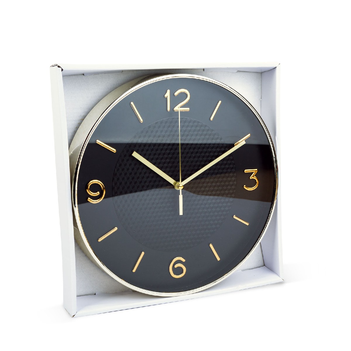 Ceas de perete - 25 cm - plastic, sticlă - 1 x AA - negru Best CarHome