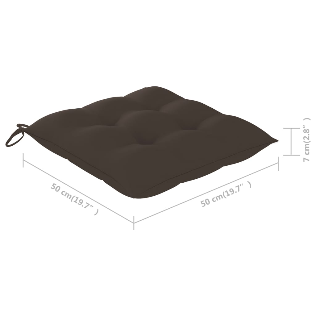 Scaune de grădină stivuibile cu perne, 6 buc., lemn masiv tec GartenMobel Dekor
