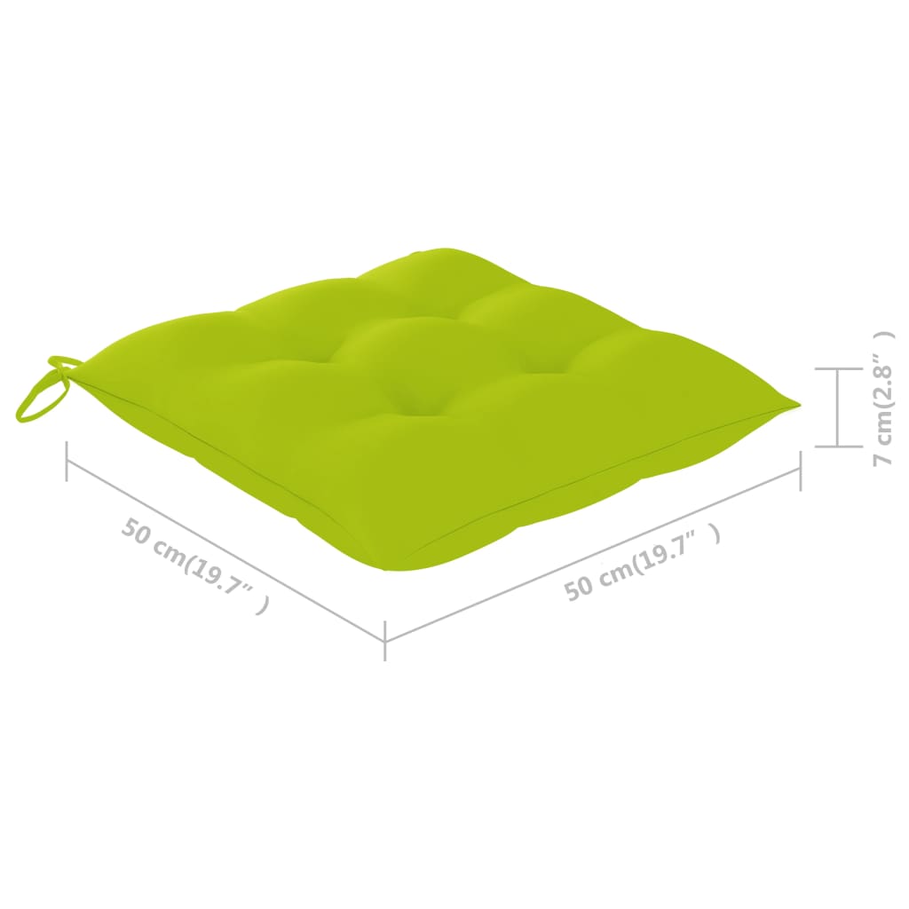 Scaune grădină stivuibile cu perne, 8 buc, lemn masiv tec GartenMobel Dekor