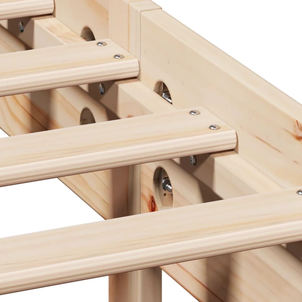 Cadru de pat fără saltea, 120x190 cm, lemn masiv pin GartenMobel Dekor