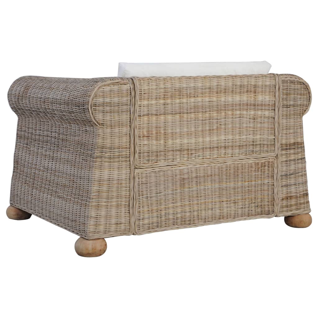 Set de canapele cu perne, 2 piese, ratan natural GartenMobel Dekor